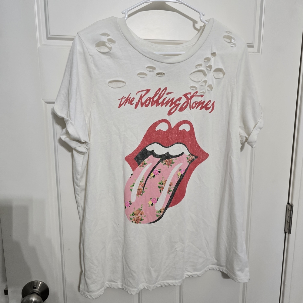 Torrid White Rolling Stones Graphic Tee